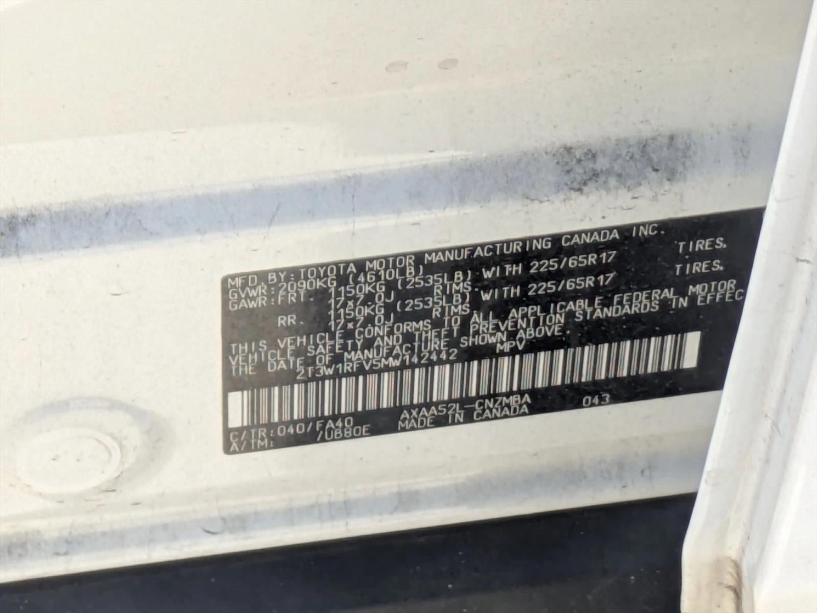 2021 Toyota RAV4 XLE FWD (GS)