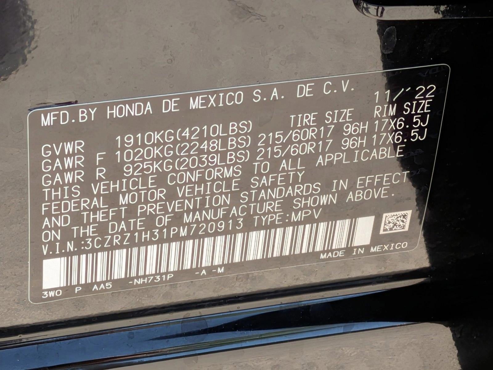 2023 Honda HR-V LX 2WD CVT