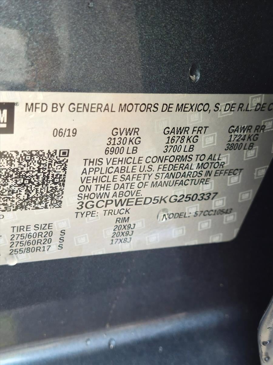 2019 Chevrolet Silverado 1500 Crew Cab Short Box 2-Wheel Drive LTZ