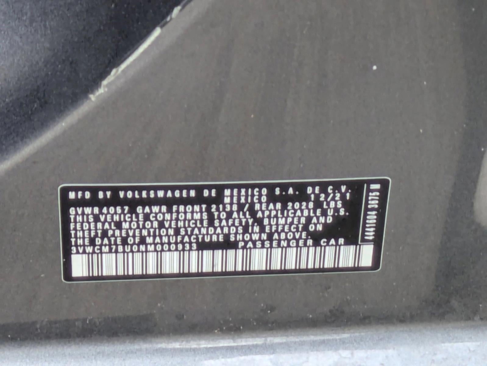 2022 Volkswagen Jetta S Auto