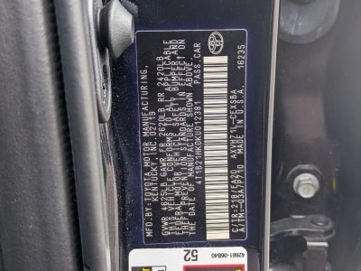 2019 Toyota Camry Hybrid SE CVT (Natl)