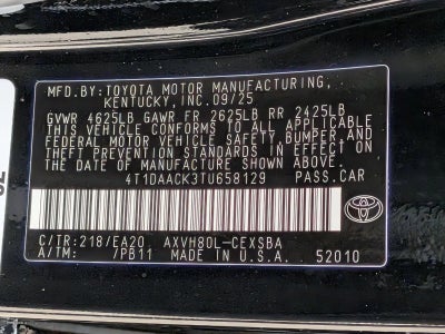 2026 Toyota Camry SE (SE)