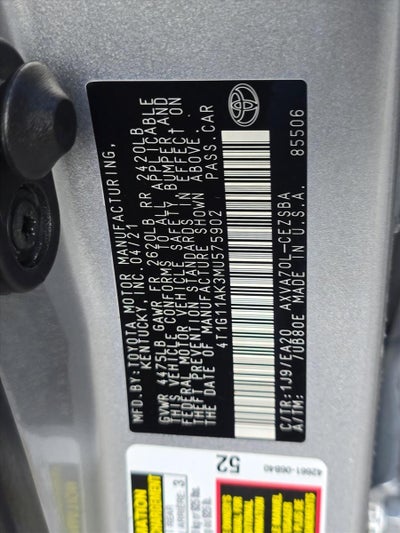 2021 Toyota Camry SE Auto (SE)