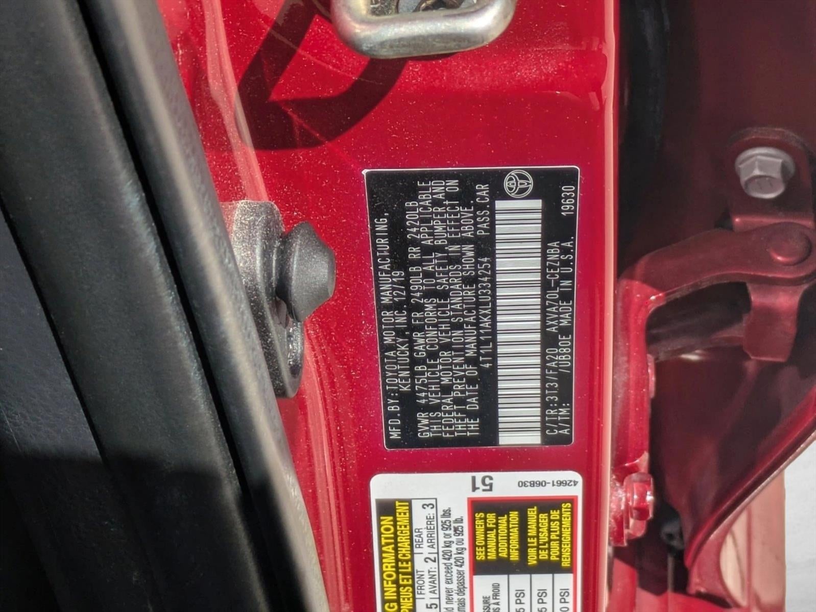 2020 Toyota Camry LE Auto (SE)