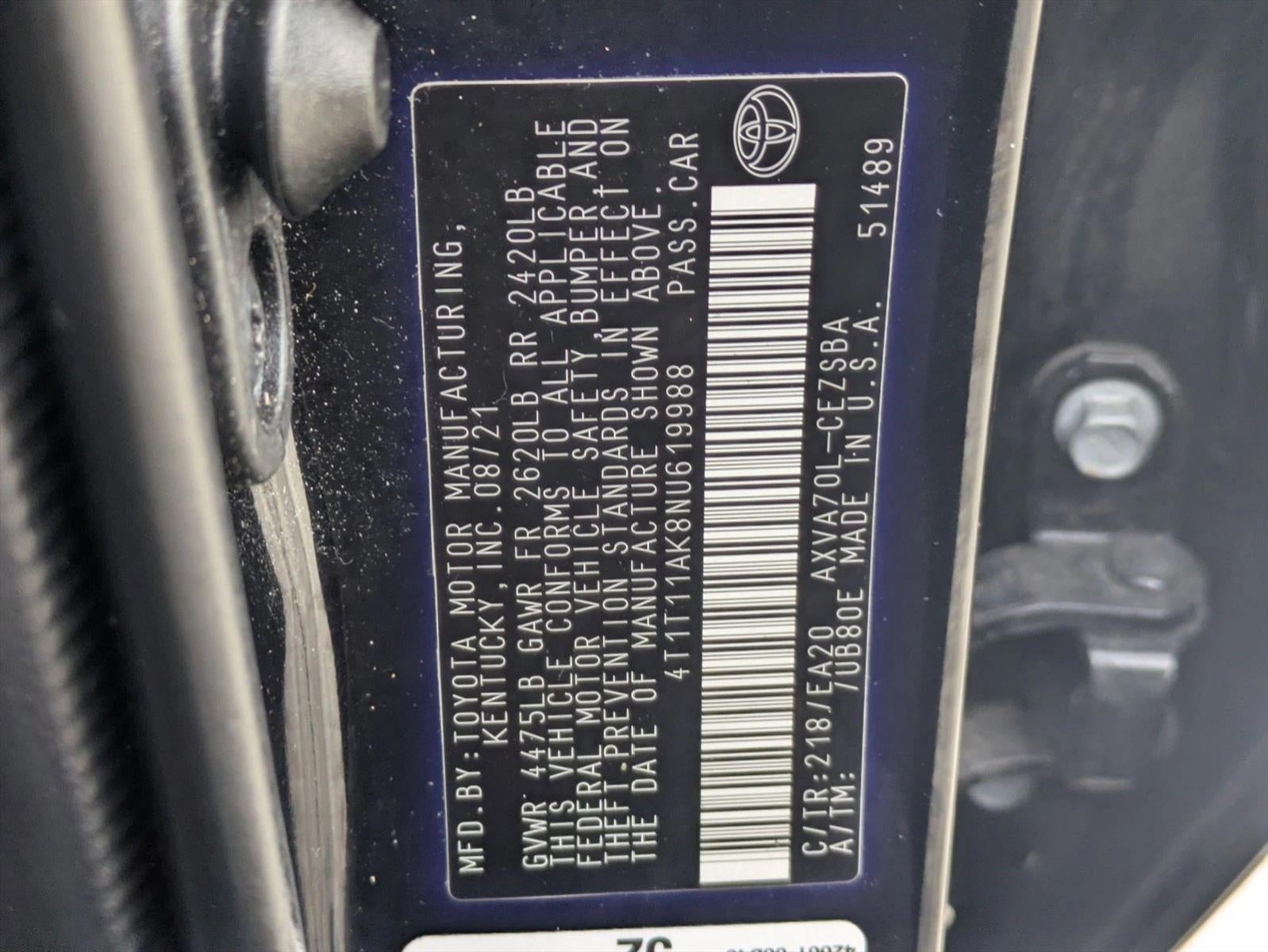 2022 Toyota Camry SE Auto (SE)