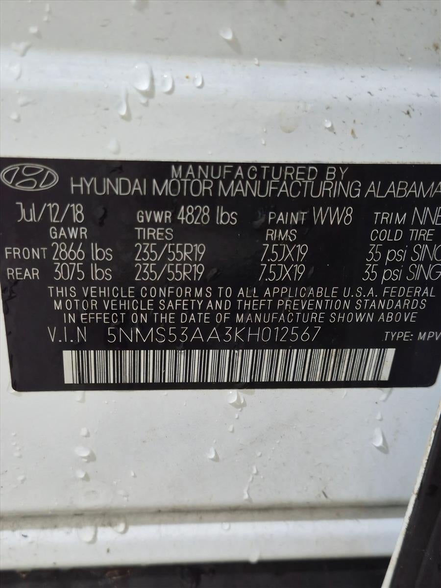2019 Hyundai SANTA FE Limited 2.0T Auto FWD