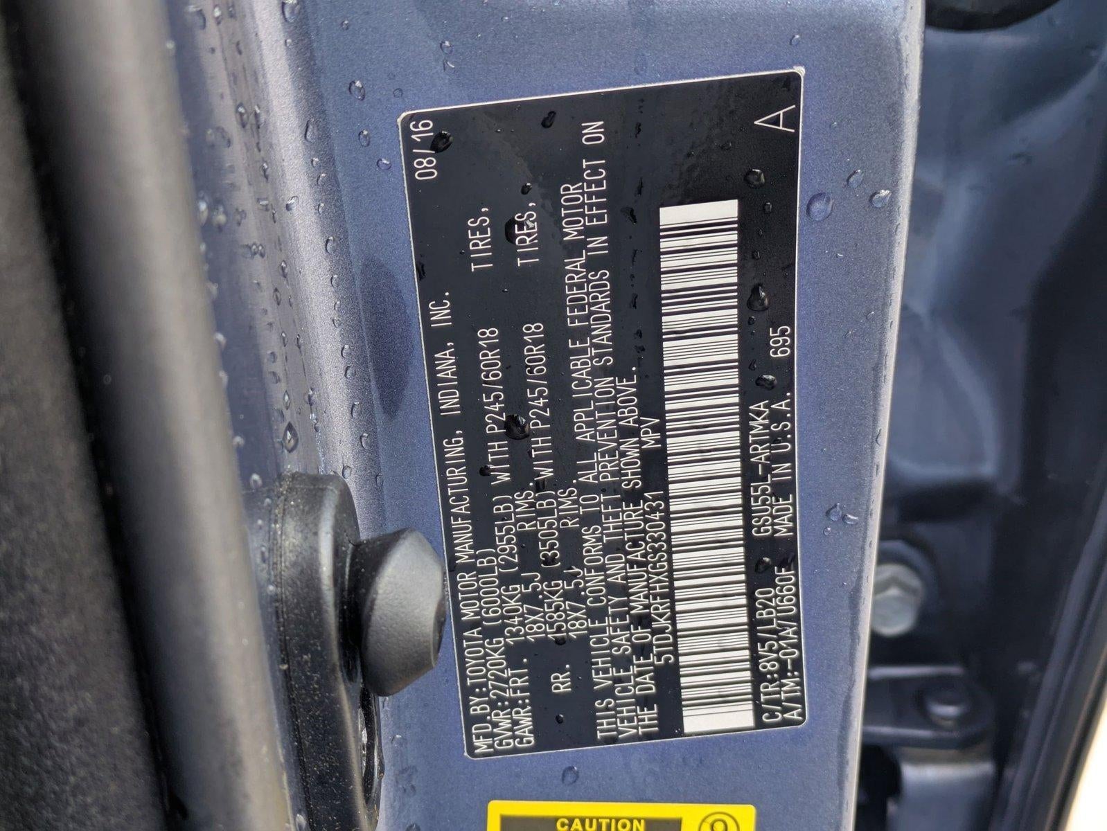 2016 Toyota Highlander AWD 4dr V6 XLE (Natl)