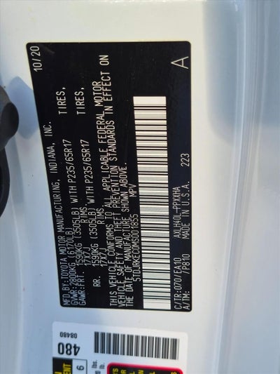 2021 Toyota Sienna XLE FWD 8-Passenger (Natl)