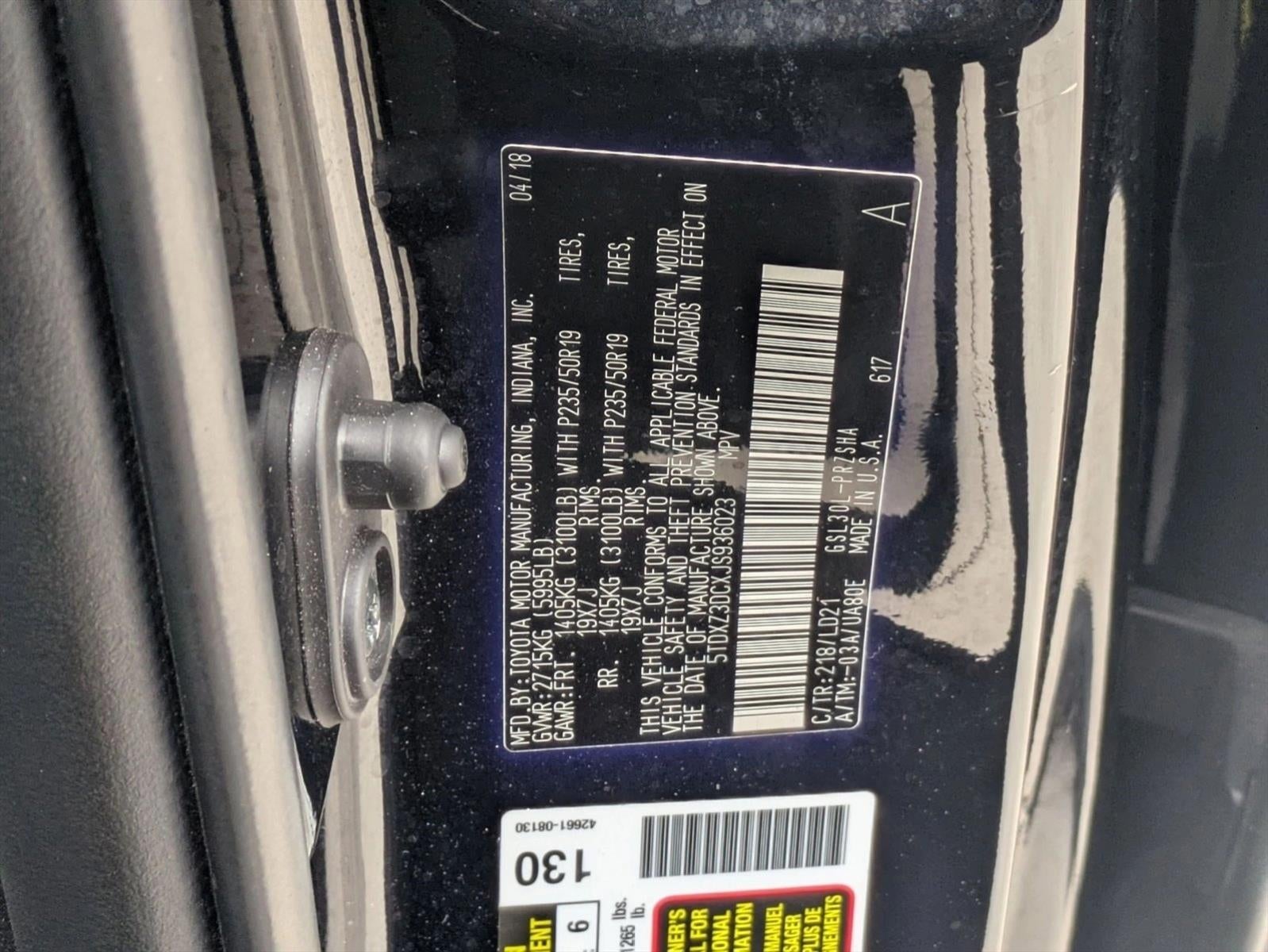 2018 Toyota Sienna SE FWD 8-Passenger (Natl)