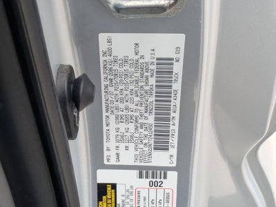 2007 Toyota Tacoma 2WD Regular Cab Standard Bed I4 Automatic (Natl)