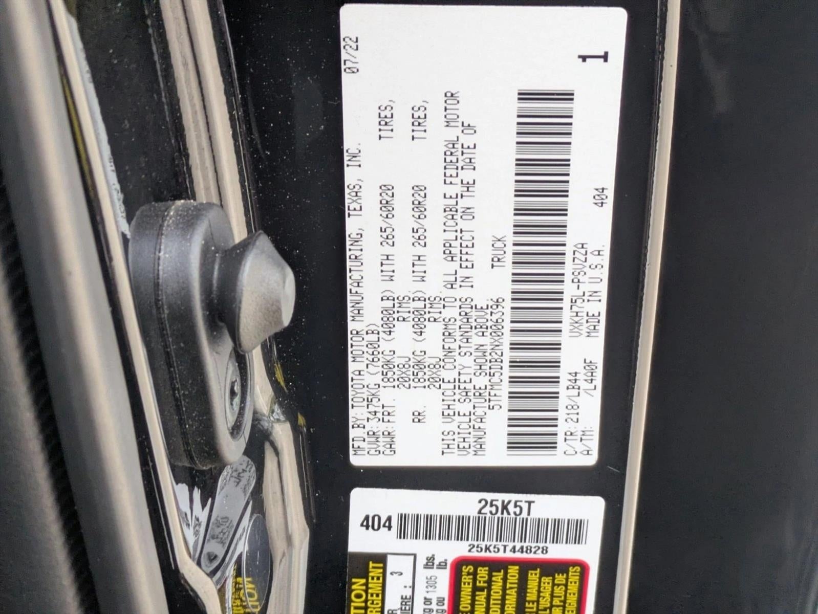 2022 Toyota Tundra 4WD 4WD 1794 Edition Hybrid CrewMax 5.5' Bed (Natl)