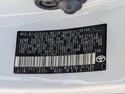 2025 Toyota Corolla LE CVT (Natl)