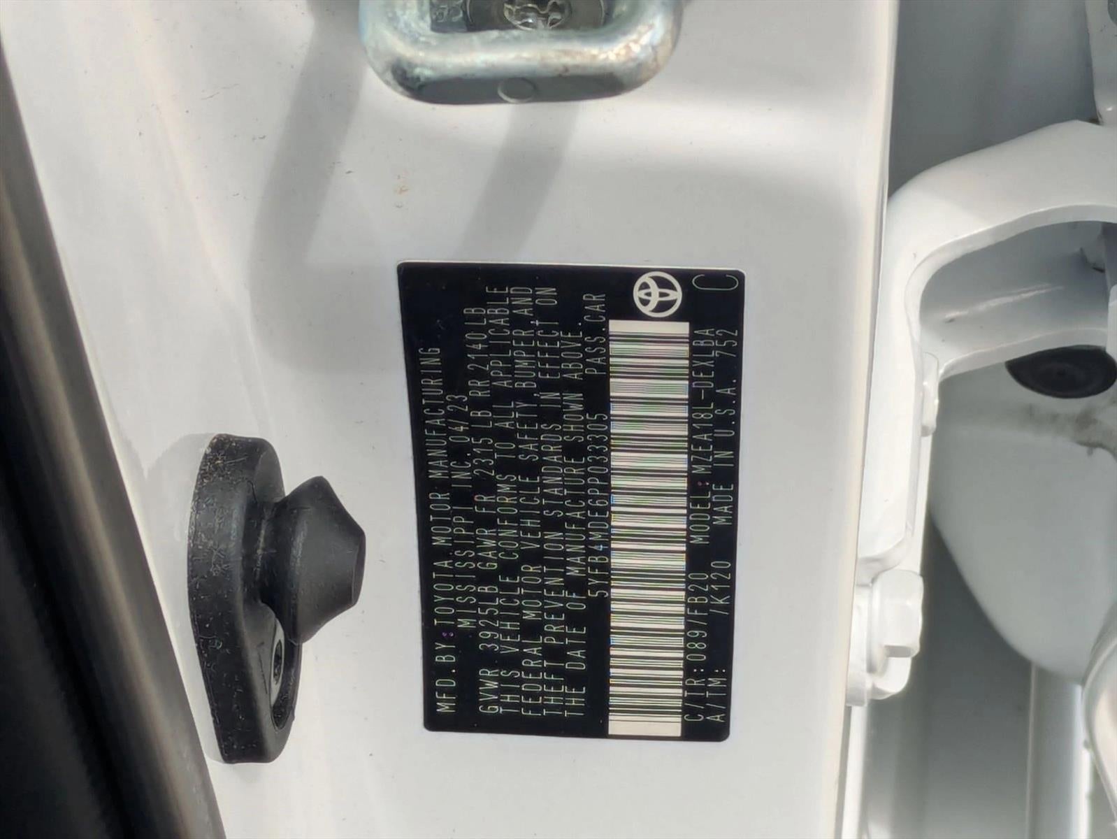 2023 Toyota Corolla LE CVT (Natl)