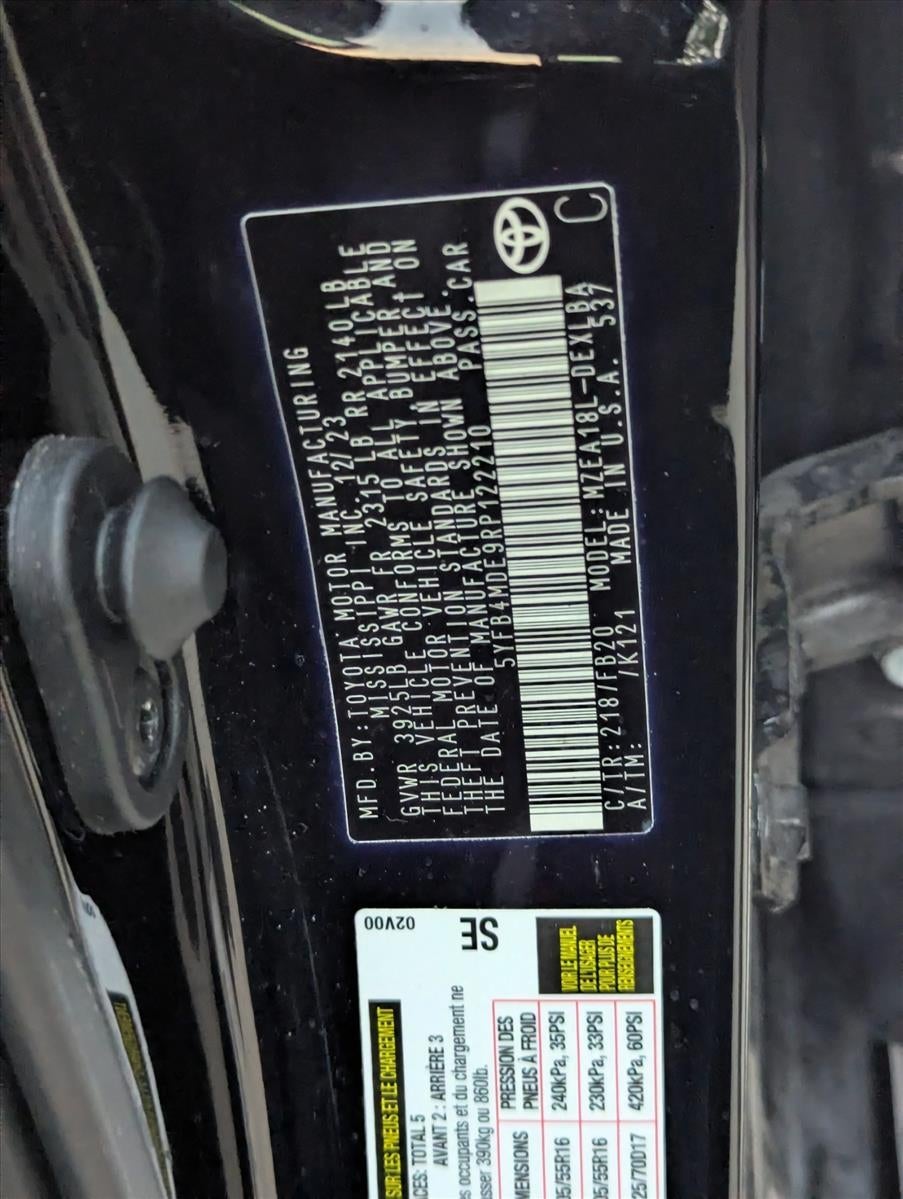 2024 Toyota Corolla LE CVT (Natl)
