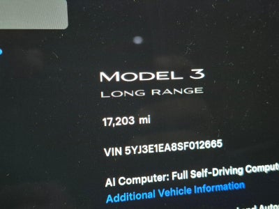 2025 Tesla Model 3 Long Range RWD
