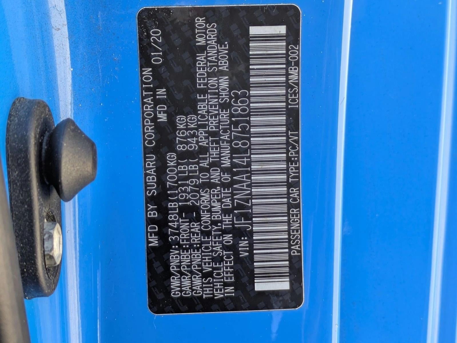 2020 Toyota 86 Auto (Natl)