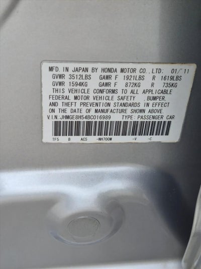 2011 Honda Fit Automatic Sport