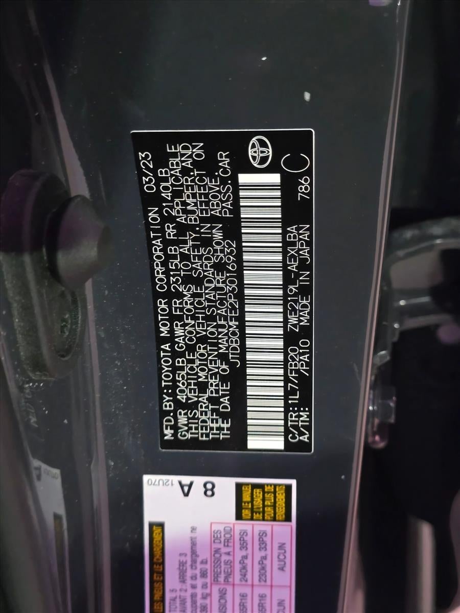 2023 Toyota Corolla Hybrid LE FWD (Natl)