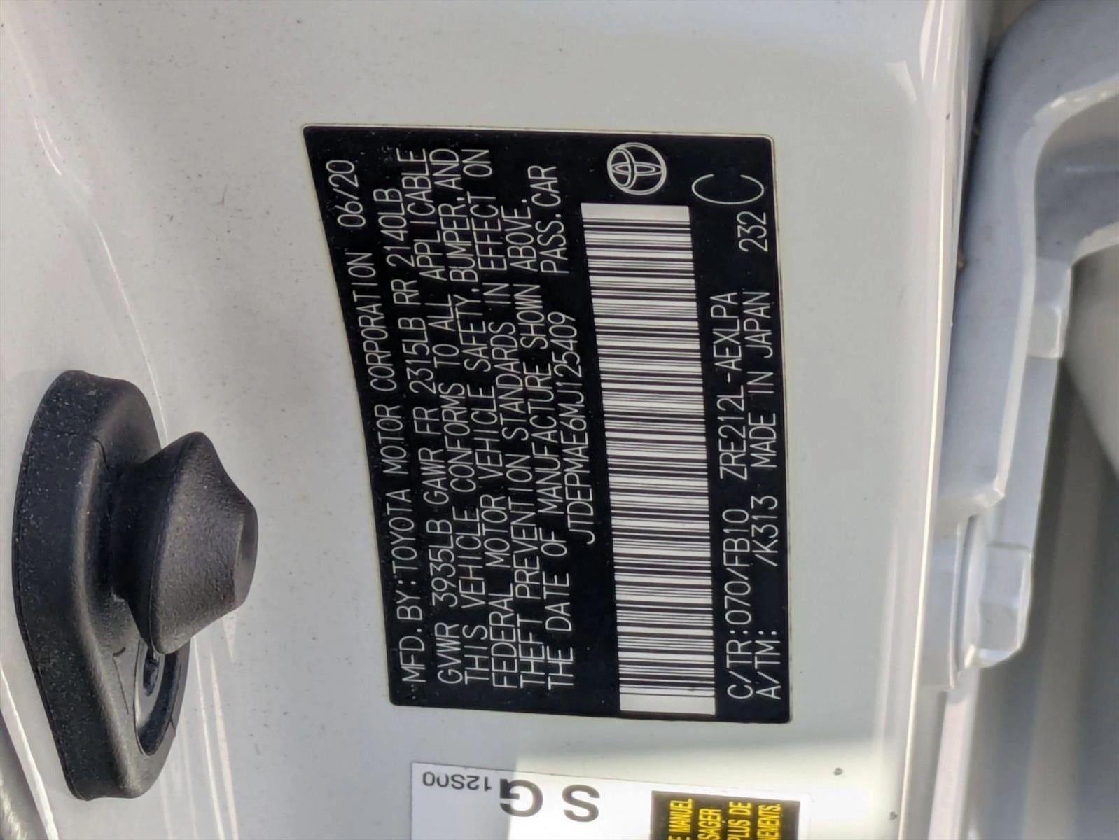 2021 Toyota Corolla LE CVT (Natl)