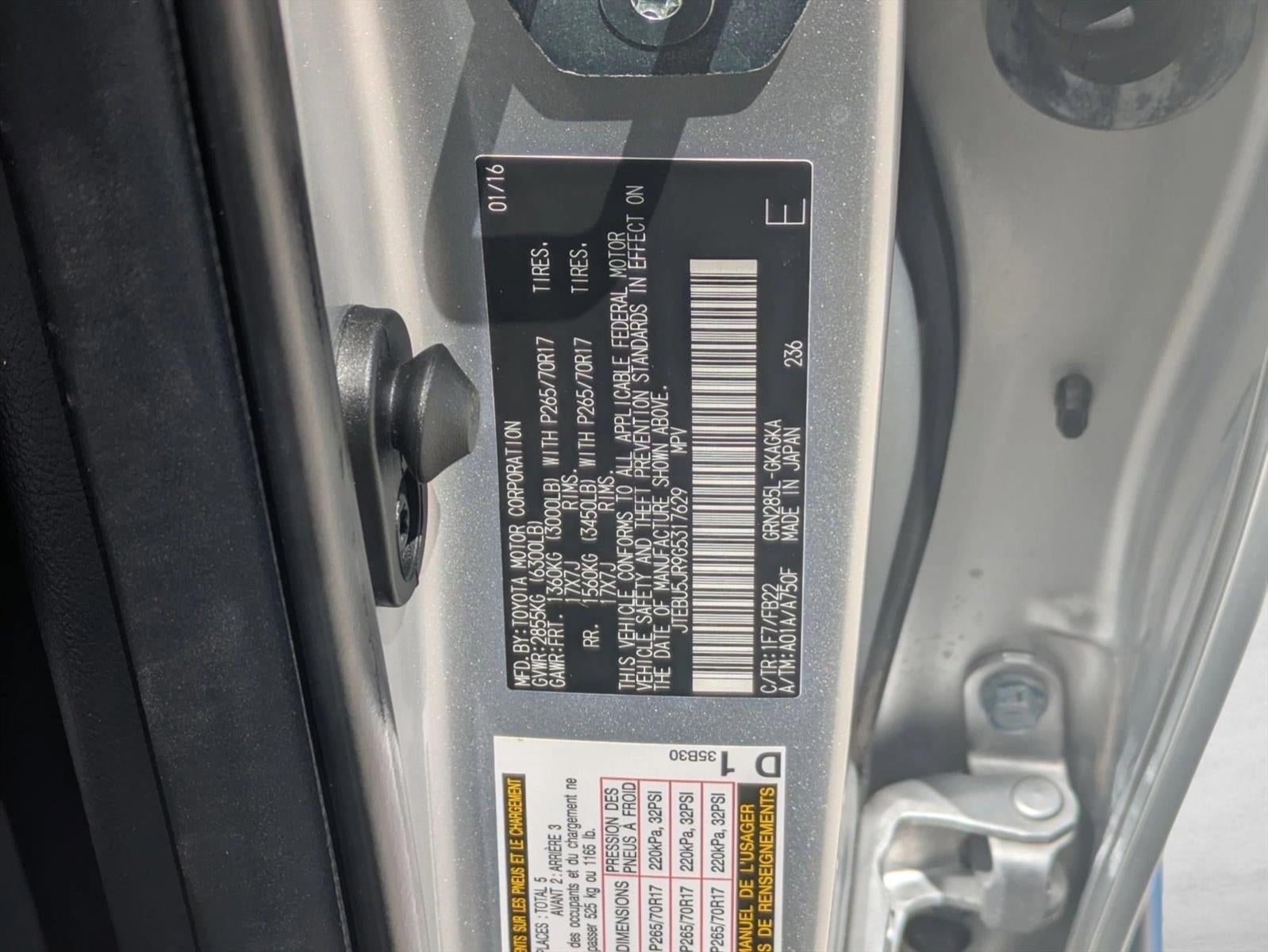 2016 Toyota 4Runner 4WD 4dr V6 SR5 (GS)