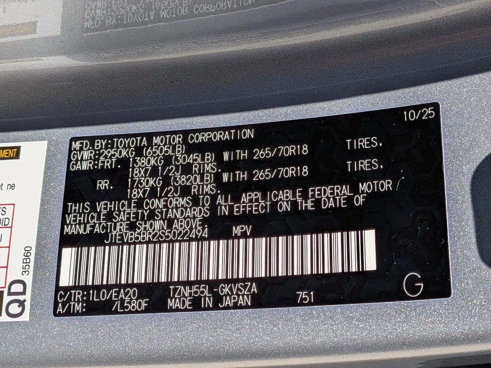 2025 Toyota 4Runner Hybrid TRD Off Road Premium 4WD (Natl)