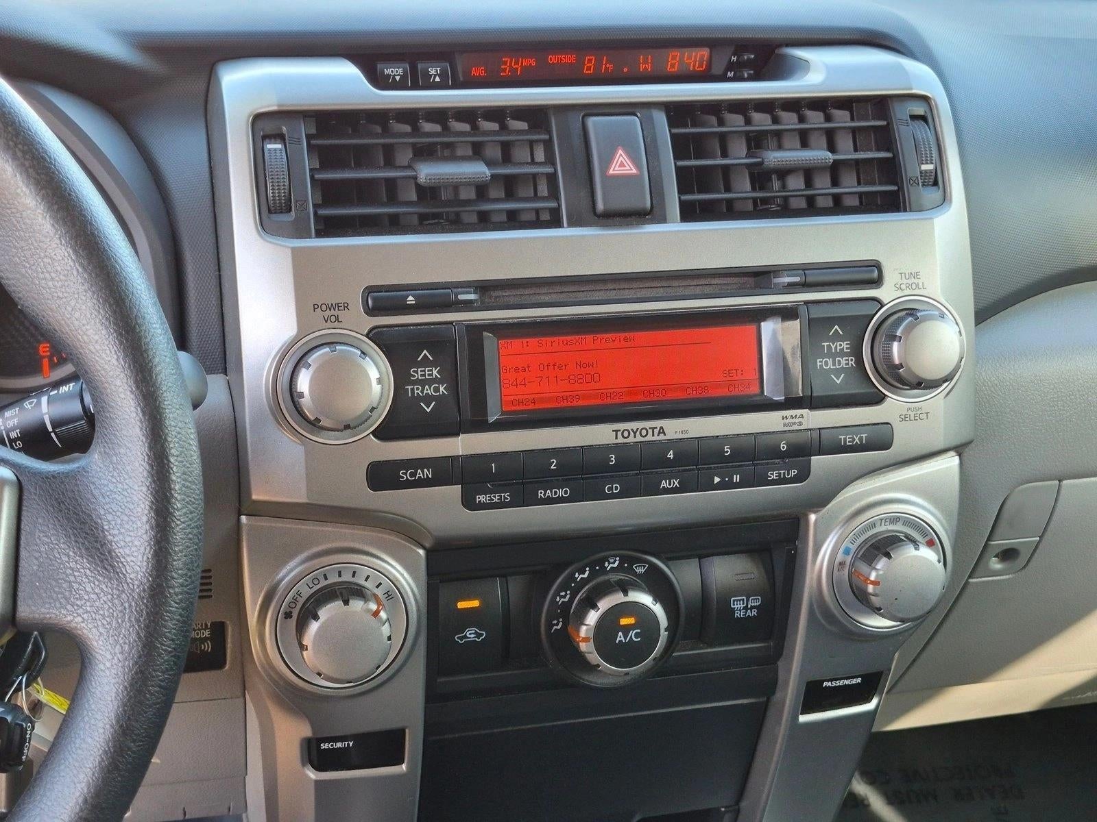 2012 Toyota 4Runner RWD 4dr V6 SR5 (Natl)