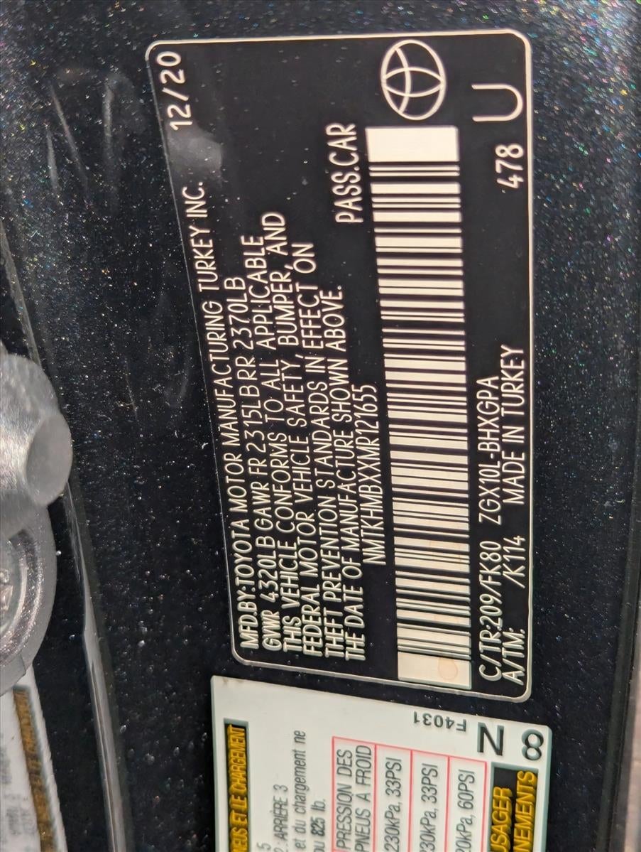 2021 Toyota C-HR XLE FWD (Natl)