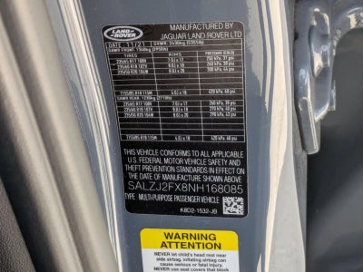 2022 Land Rover Range Rover Evoque S AWD