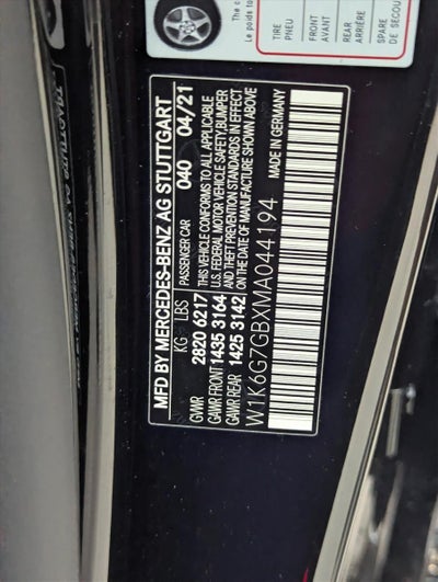 2021 Mercedes-Benz S-Class S 580 4MATIC® Sedan