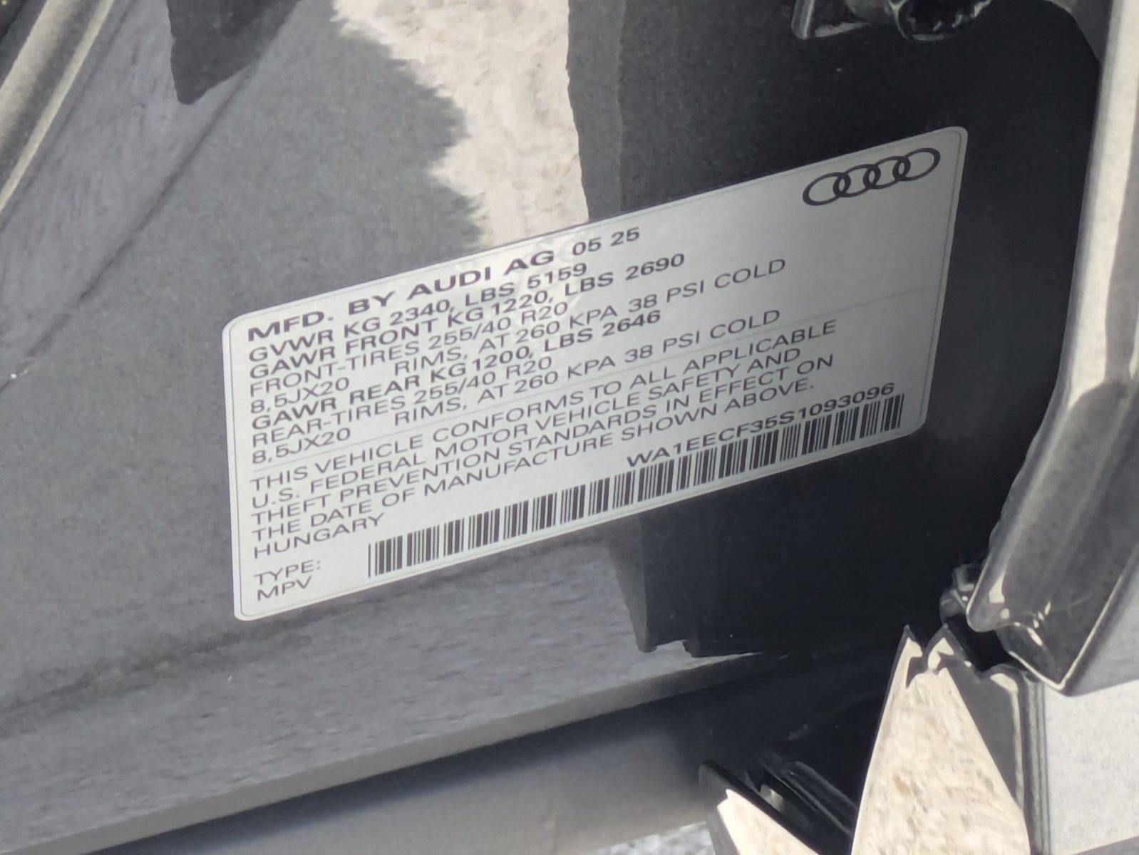 2025 Audi Q3 S line Premium Plus 45 TFSI quattro