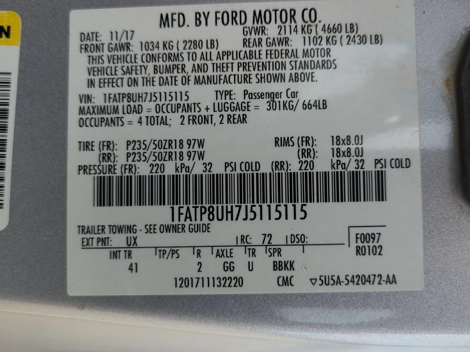 2018 Ford Mustang EcoBoost Premium Convertible
