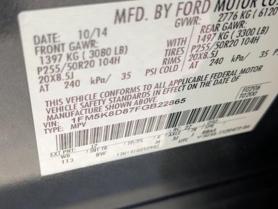 2015 Ford Explorer 4WD 4dr XLT