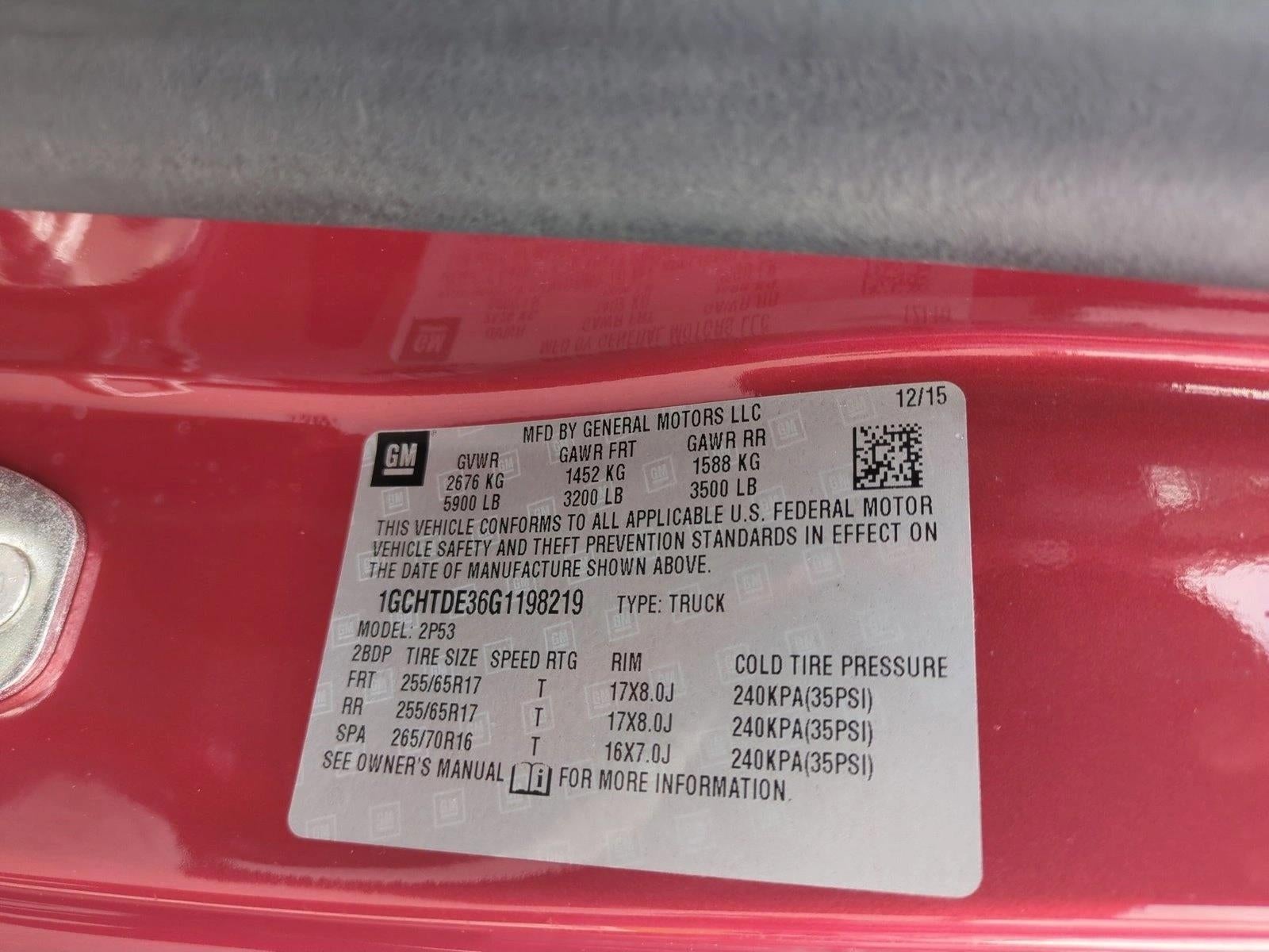 2016 Chevrolet Colorado Extended Cab Long Box 4-Wheel Drive Z71