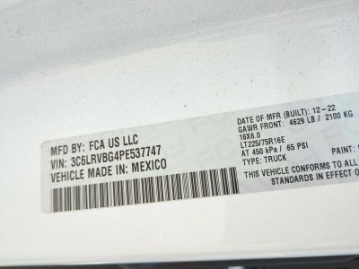 2023 RAM ProMaster Cargo Van 1500 High Roof 136" WB