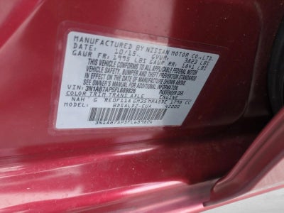 2015 Nissan Sentra 4dr Sdn I4 CVT SV