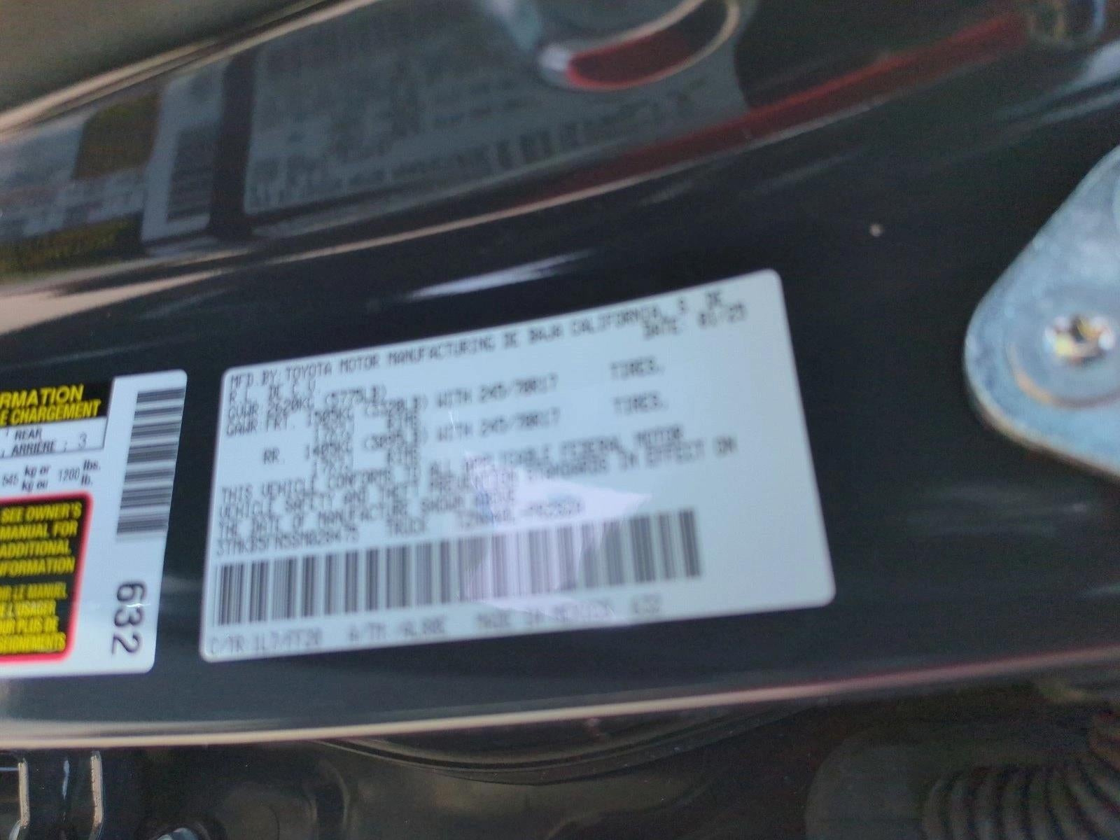 2025 Toyota Tacoma 2WD 2WD SR5 Double Cab 5' Bed AT (SE)