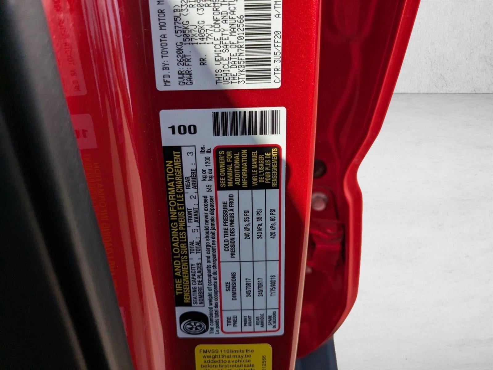 2024 Toyota Tacoma 2WD 2WD SR5 Double Cab 5' Bed AT (SE)