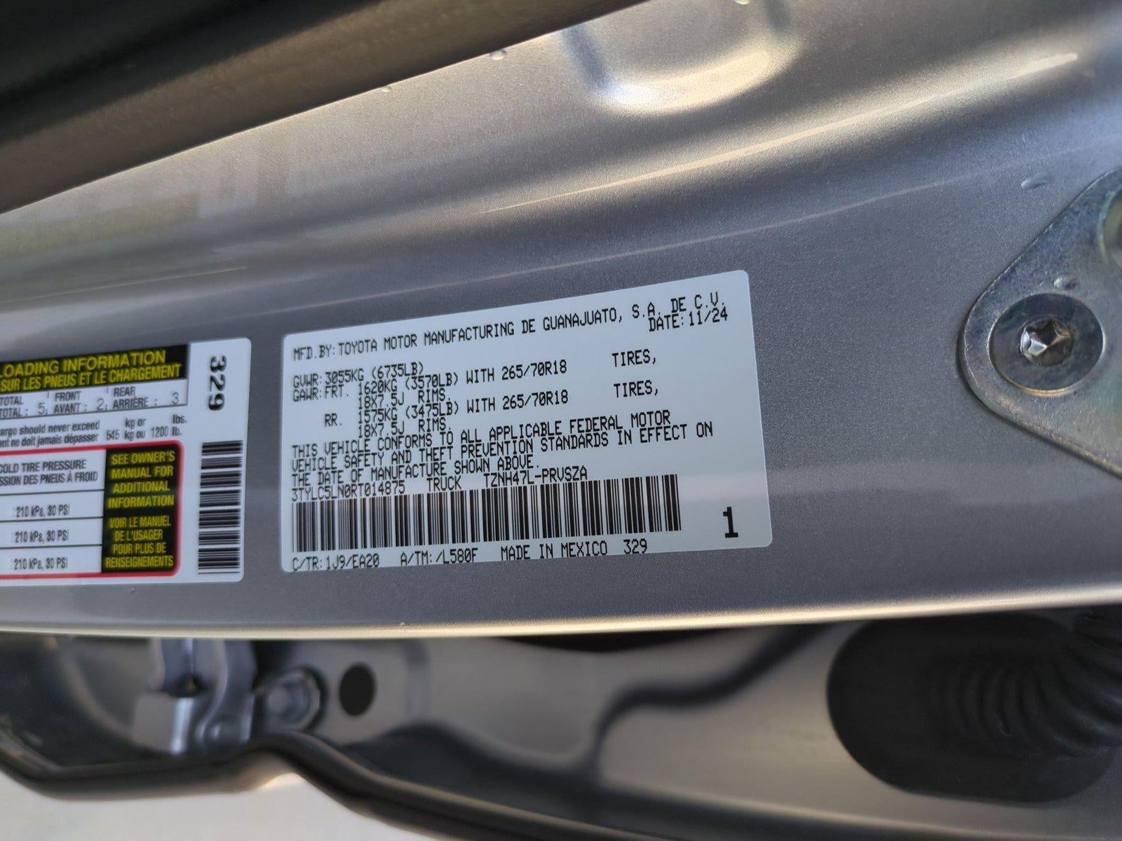 2024 Toyota Tacoma 4WD 4WD TRD Off Road Hybrid Double Cab 5' Bed AT (Natl)