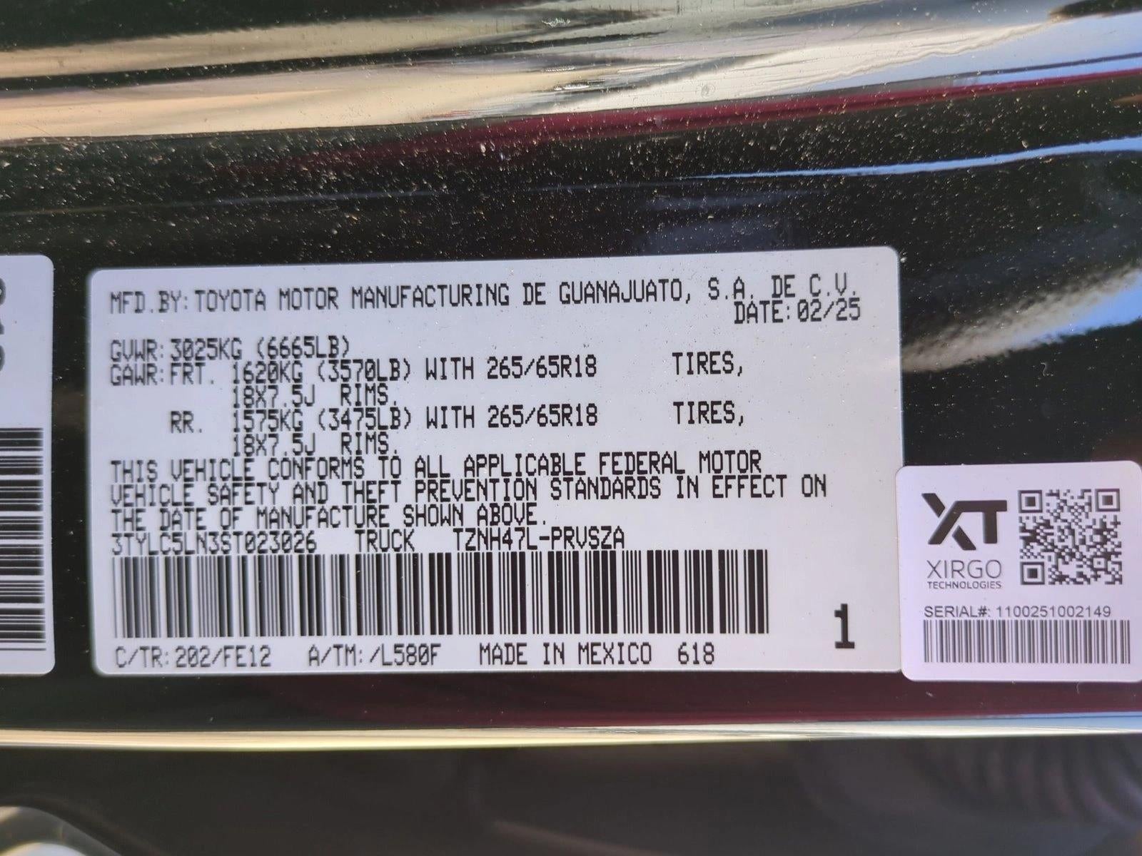 2025 Toyota Tacoma 4WD 4WD TRD Sport Hybrid Double Cab 5' Bed AT (Natl)