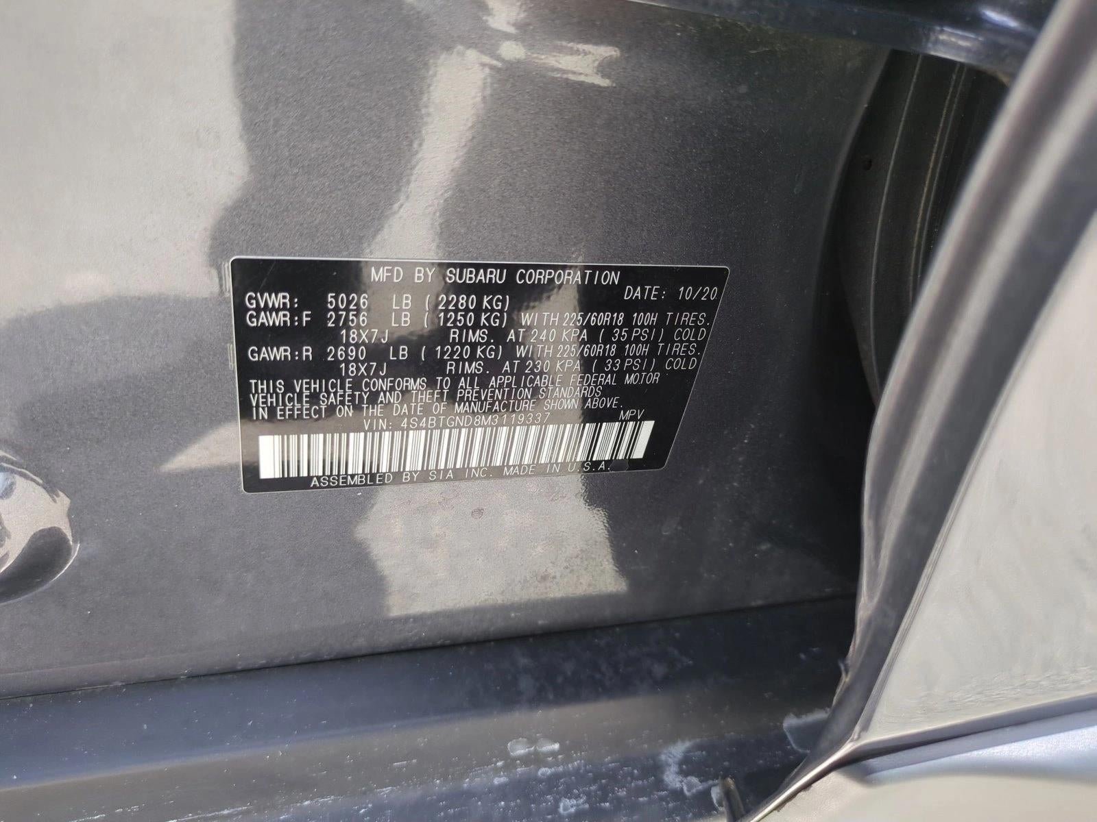 2021 Subaru Outback Limited XT CVT