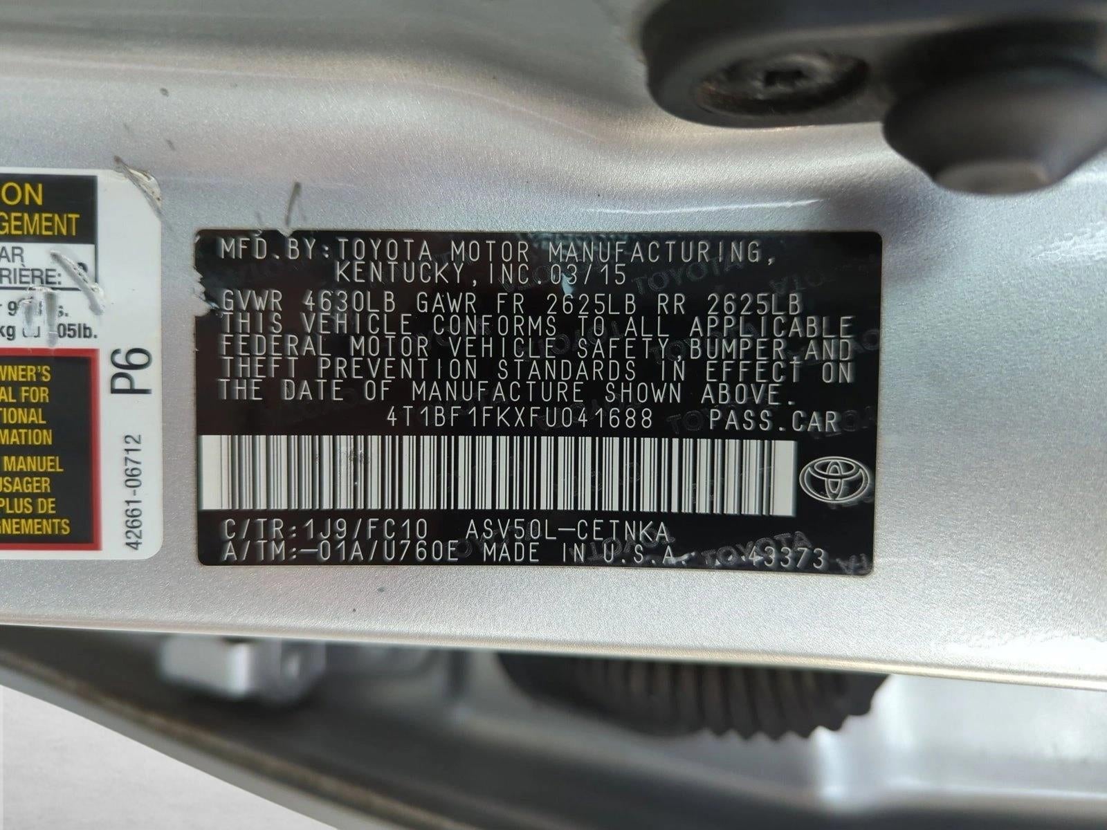 2015 Toyota Camry 4dr Sdn I4 Auto LE (SE)