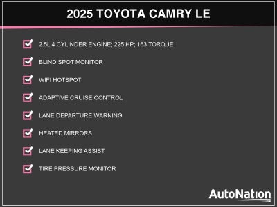 2025 Toyota Camry LE (Natl)