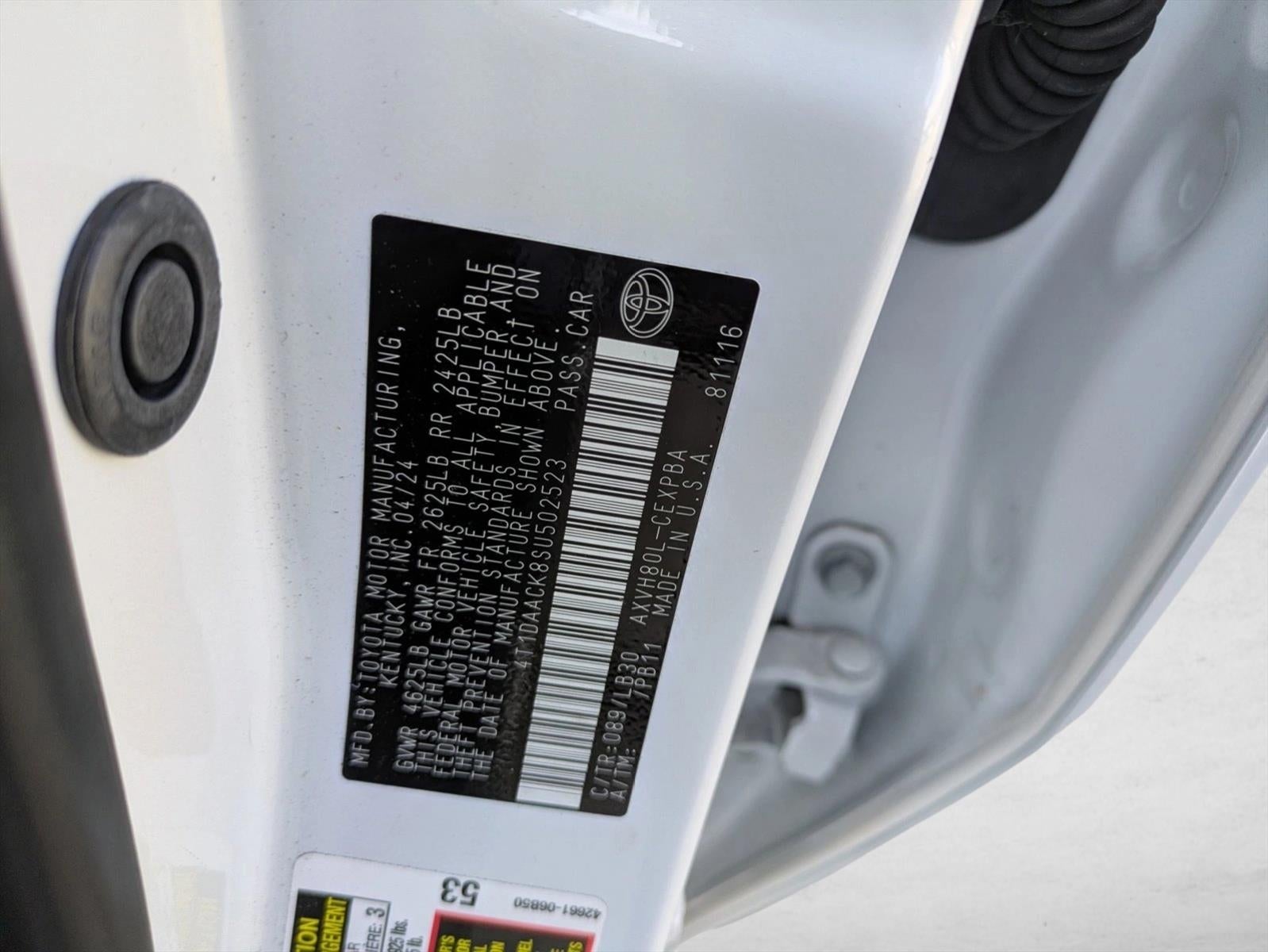 2025 Toyota Camry XSE (Natl)