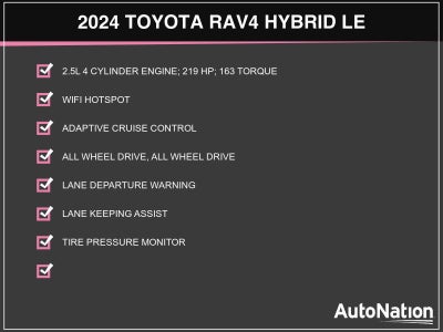 2024 Toyota RAV4 Hybrid LE AWD (Natl)