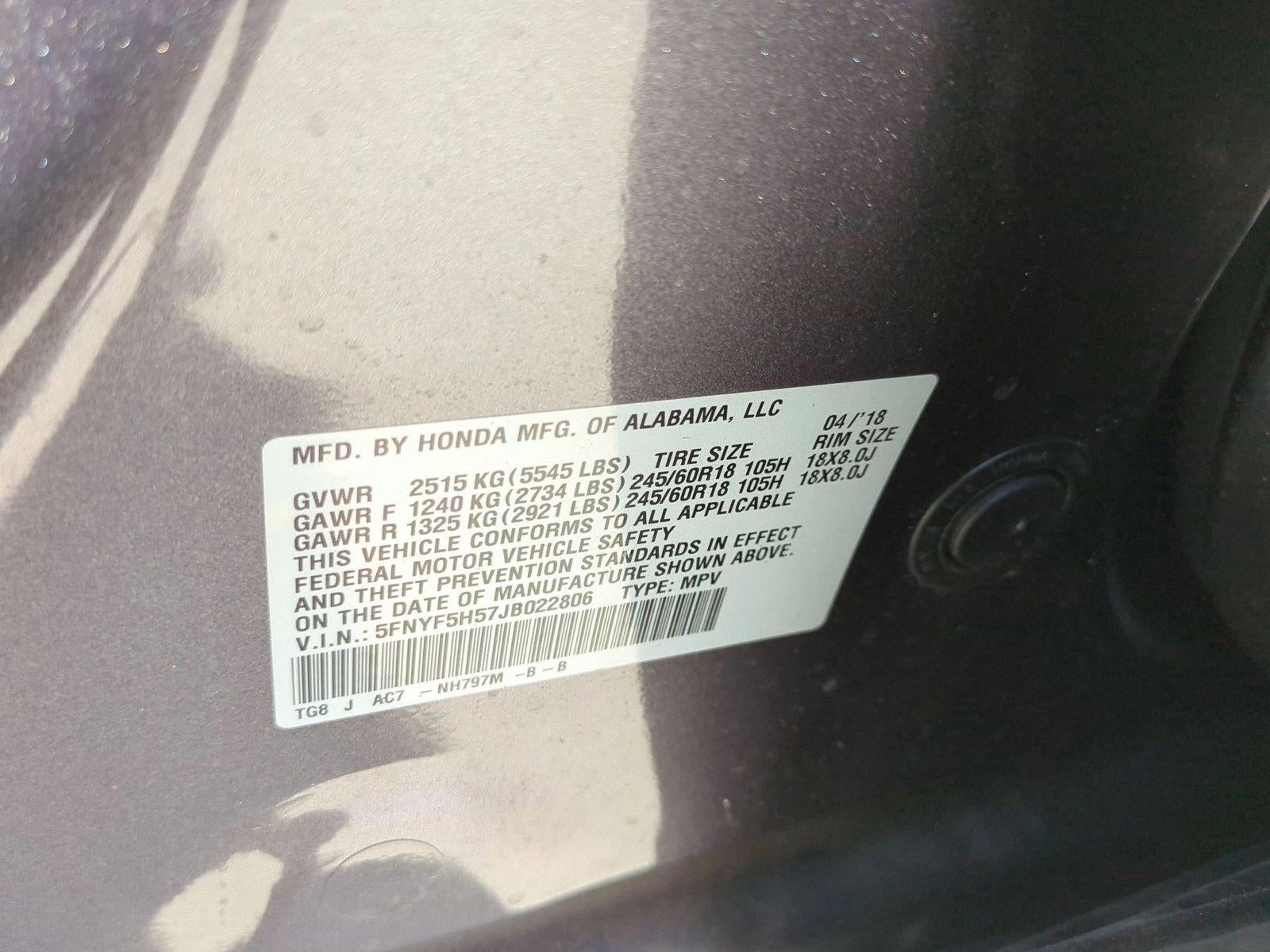 2018 Honda Pilot EX-L 2WD