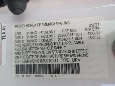 2021 Honda CR-V EX-L AWD