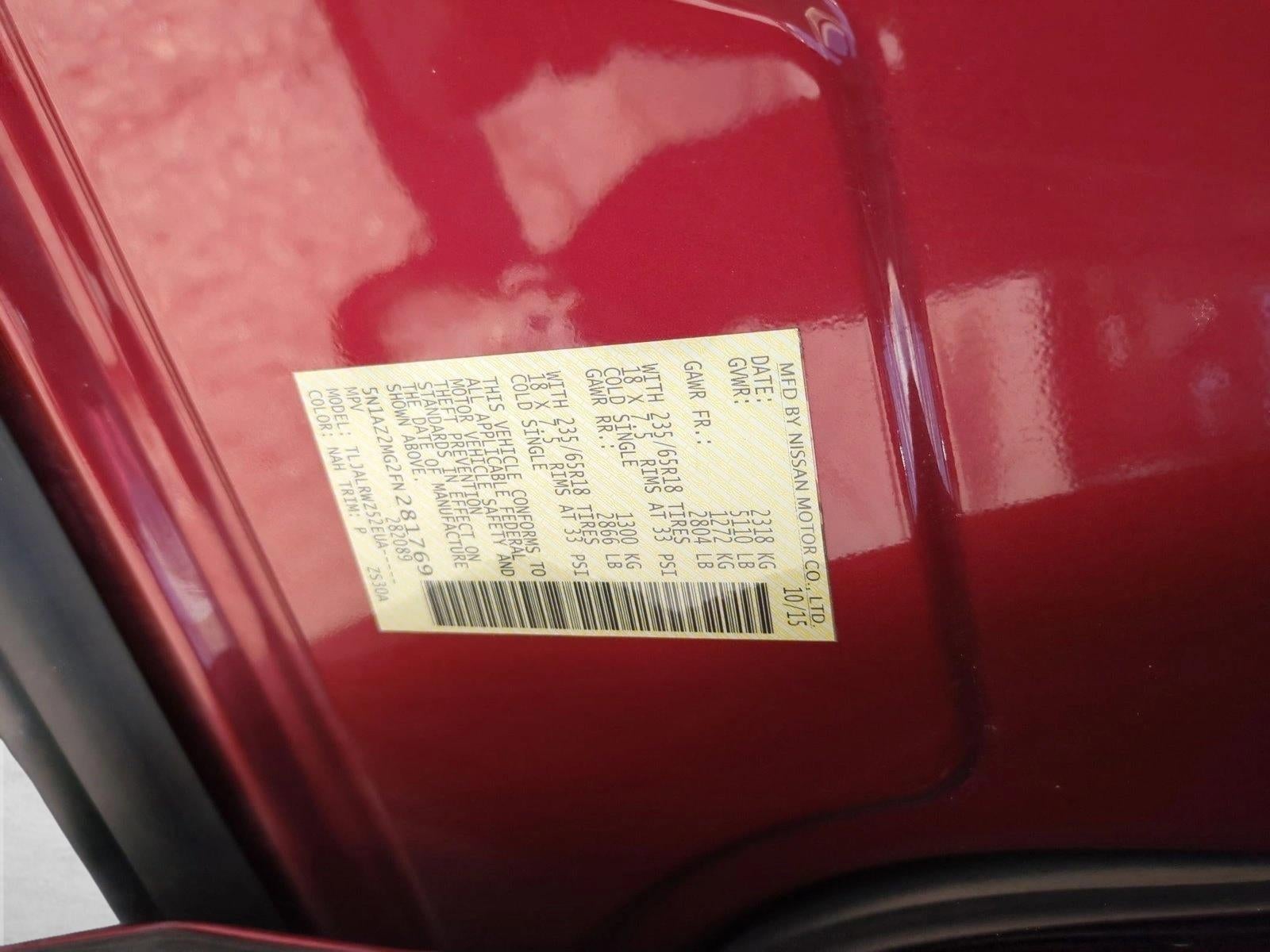 2015 Nissan Murano FWD 4dr SL