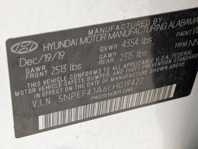 2020 Hyundai SONATA SEL 2.5L