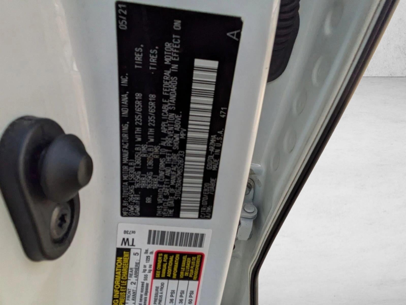 2021 Toyota Highlander XLE FWD (Natl)