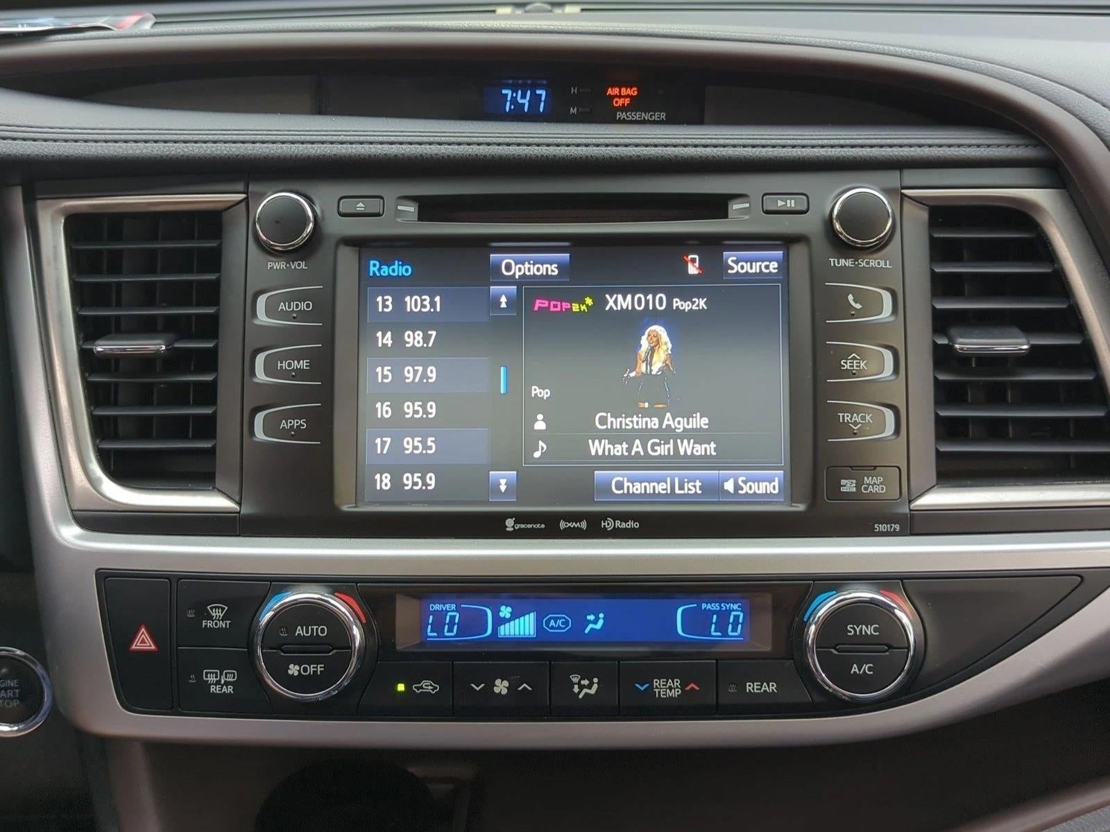 2017 Toyota Highlander XLE V6 AWD (Natl)
